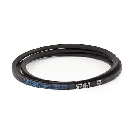 D&D SPA2582 Metric V-Belt, 2582mm Outside Length, 13 mm Top Width, 10 mm Thickness, 1 Ribs SPA2582